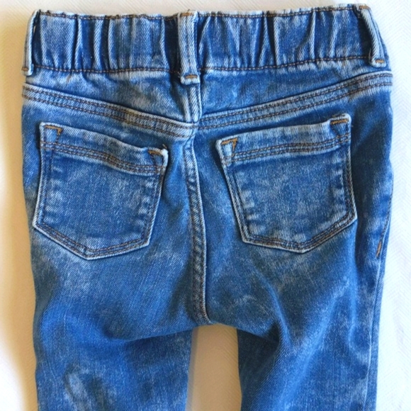 old navy acid wash ballerina stretch skinny denim jeans 18-24 months baby girl - Picture 7 of 7